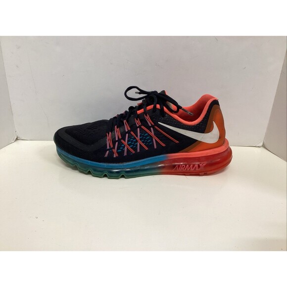 Nike air max 2015 black/bright crimson running shoes men’s 10.5 - Picture 5 of 11